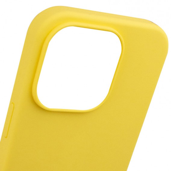 Чехол Silicone Case Full Protective (AA) NO LOGO для Apple iPhone 16 Pro (6.3") Желтый / Yellow