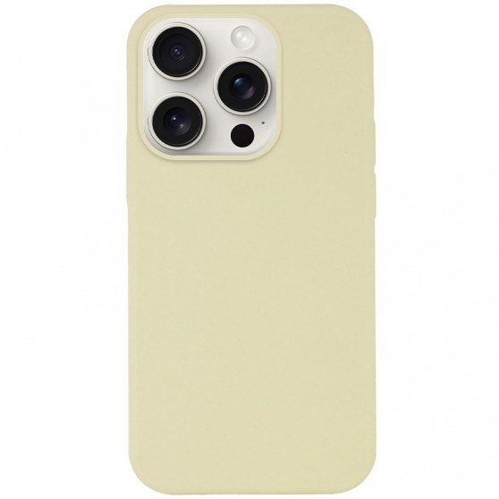 Чехол Silicone Case Full Protective (AA) NO LOGO для Apple iPhone 16 Pro (6.3") Желтый / Mellow Yellow