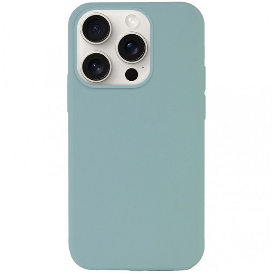 Чехол Silicone Case Full Protective (AA) NO LOGO для Apple iPhone 16 Pro (6.3") Бирюзовый / Turquoise