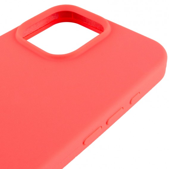 Чохол Silicone Case Full Protective (AA) NO LOGO для Apple iPhone 16 Pro (6.3") Кавуновий / Watermelon red