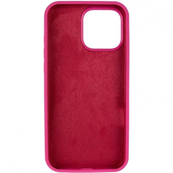 Чохол для iPhone 16 Pro Max Silicone Case Full Protective (Rose Red)