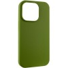 Чехол Silicone Case Full Protective (AA) NO LOGO для Apple iPhone 16 Pro Max (6.9") Зеленый / Dark Olive