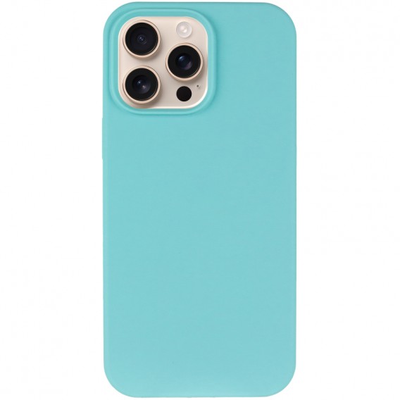 Чохол Silicone Case Full Protective (AA) NO LOGO для Apple iPhone 16 Pro Max (6.9") Бірюзовий / Marine Green
