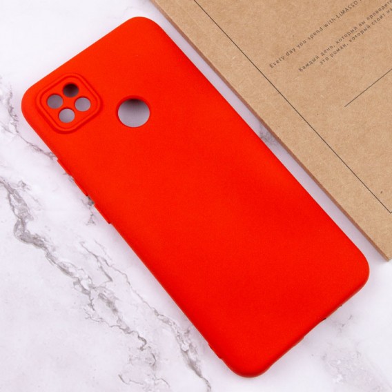 Чехол TPU GETMAN Liquid Silk Full Camera для Xiaomi Redmi 9C Красный / Red