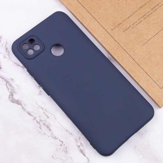 Чехол TPU GETMAN Liquid Silk Full Camera для Xiaomi Redmi 9C Синий / Midnight Blue
