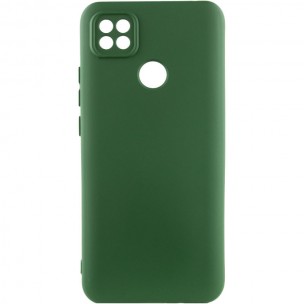 Чехол TPU GETMAN Liquid Silk Full Camera для Xiaomi Redmi 9C Зеленый / Dark green