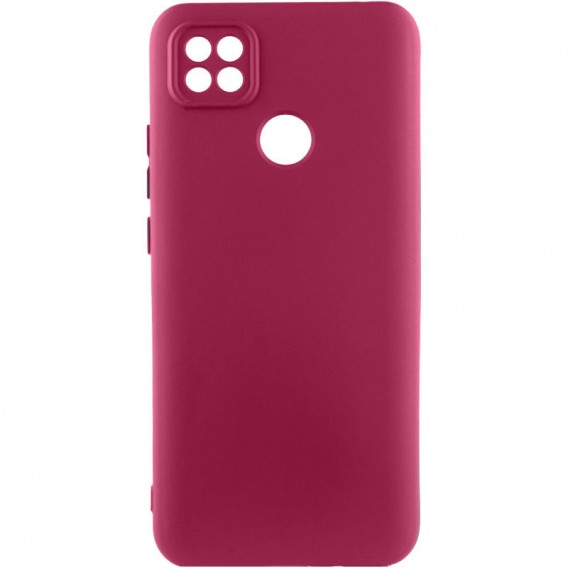 Чехол TPU GETMAN Liquid Silk Full Camera для Xiaomi Redmi 9C Бордовый / Marsala