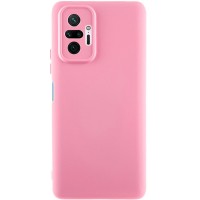 Чехол TPU GETMAN Liquid Silk Full Camera для Xiaomi Redmi Note 10 Pro / 10 Pro Max Розовый / Pink