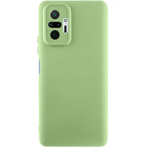 Чохол TPU GETMAN Liquid Silk Full Camera для Xiaomi Redmi Note 10 Pro / 10 Pro Max Зелений / Pistachio