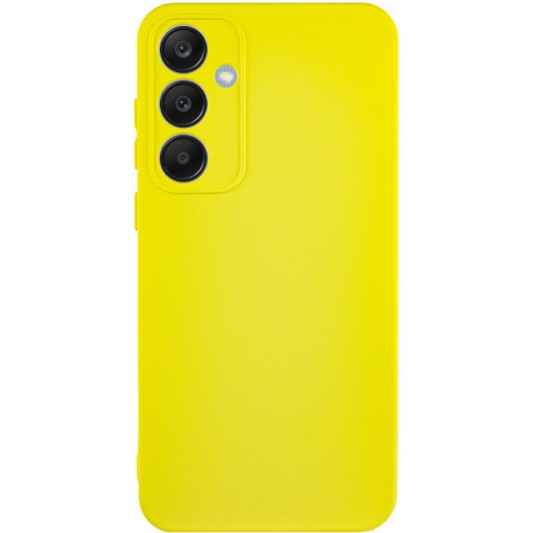 Чехол TPU GETMAN Liquid Silk Full Camera для Samsung Galaxy S23 FE Желтый / Flash