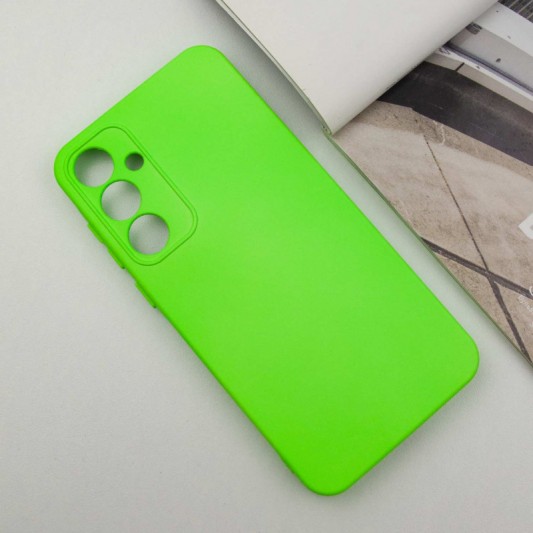 Чохол TPU GETMAN Liquid Silk Full Camera для Samsung Galaxy S23 FE Салатовий / Neon Green - зображення 1 