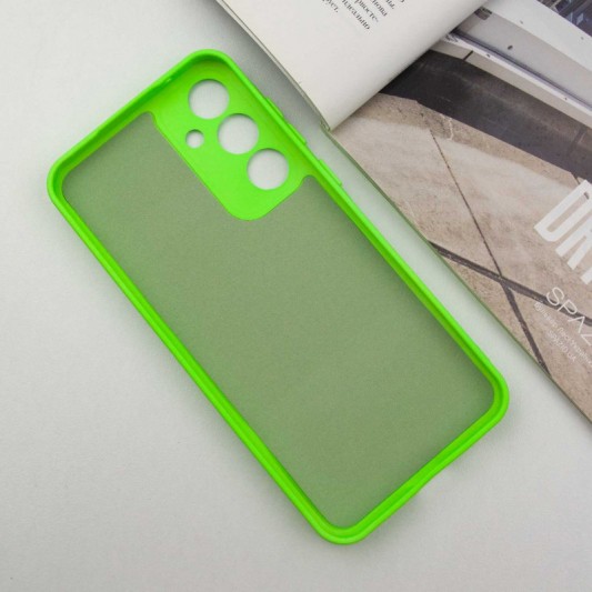 Чохол TPU GETMAN Liquid Silk Full Camera для Samsung Galaxy S23 FE Салатовий / Neon Green - зображення 2 