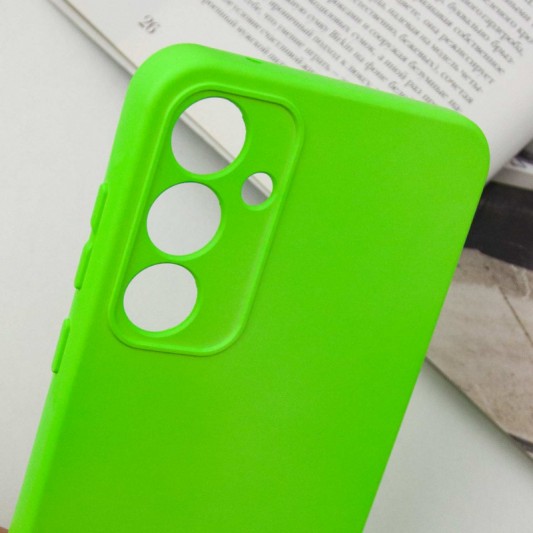 Чохол TPU GETMAN Liquid Silk Full Camera для Samsung Galaxy S23 FE Салатовий / Neon Green - зображення 4 
