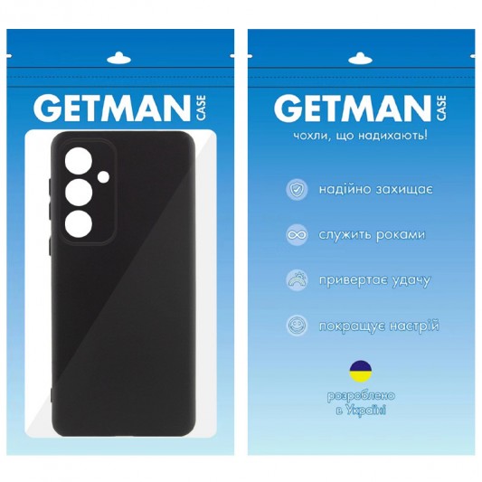 Чехол TPU GETMAN Liquid Silk Full Camera для Samsung Galaxy S23 FE Черный / Black - изображение 3