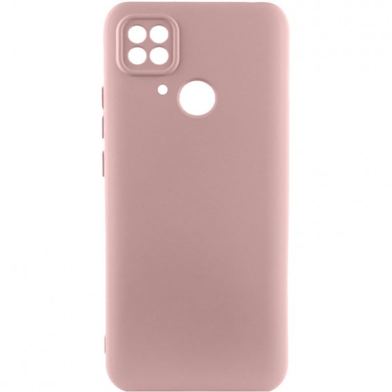 Чохол TPU GETMAN Liquid Silk Full Camera для Xiaomi Redmi 10C Рожевий / Pink Sand