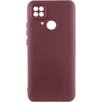 Чохол TPU GETMAN Liquid Silk Full Camera для Xiaomi Redmi 10C Бордовий / Marsala