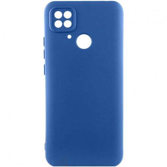Чохол TPU GETMAN Liquid Silk Full Camera для Xiaomi Redmi 10C Синій / Navy Blue