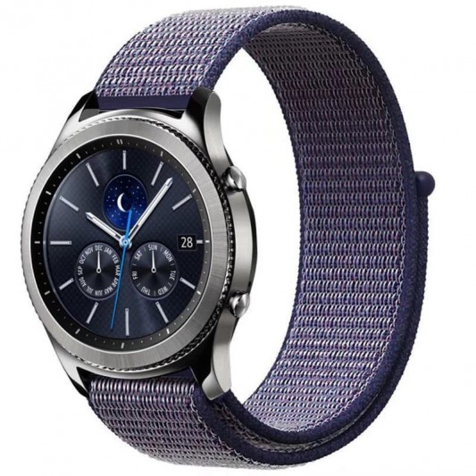 Ремешок Nylon для Smart Watch 20mm Темно-синий / Синий