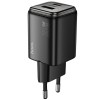 Блок питания Hoco N53 Monsoon PD30W+QC3.0 (1USB-A/1C) Black
