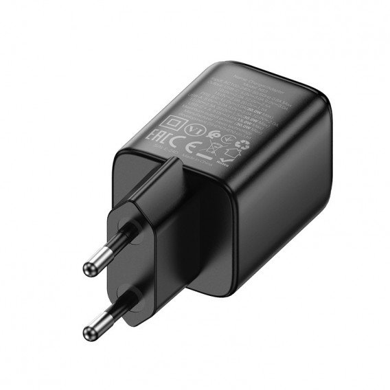Блок питания Hoco N53 Monsoon PD30W+QC3.0 (1USB-A/1C) Black
