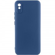 Чехол TPU GETMAN Liquid Silk Full Camera для Xiaomi Redmi 9A Синий / Navy Blue