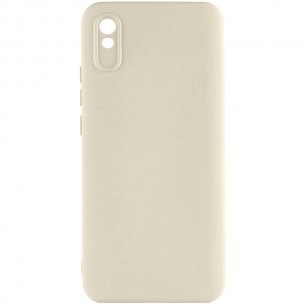 Чехол TPU GETMAN Liquid Silk Full Camera для Xiaomi Redmi 9A Песочный / Sand