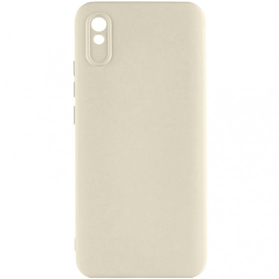 Чехол TPU GETMAN Liquid Silk Full Camera для Xiaomi Redmi 9A Песочный / Sand