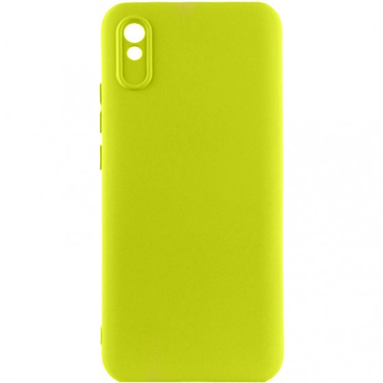 Чехол TPU GETMAN Liquid Silk Full Camera для Xiaomi Redmi 9A Желтый / Flash