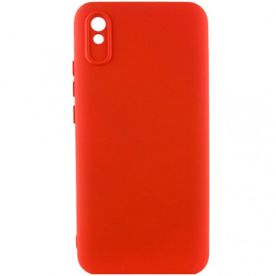 Чехол TPU GETMAN Liquid Silk Full Camera для Xiaomi Redmi 9A Красный / Red