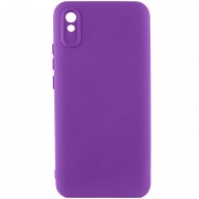 Чехол TPU GETMAN Liquid Silk Full Camera для Xiaomi Redmi 9A Фиолетовый / Purple