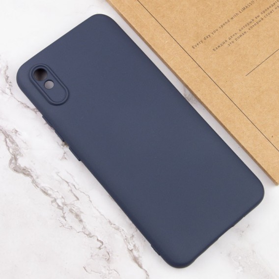 Чохол TPU GETMAN Liquid Silk Full Camera для Xiaomi Redmi 9A Синій / Midnight Blue