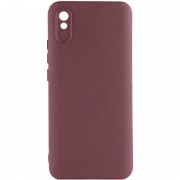 Чехол TPU GETMAN Liquid Silk Full Camera для Xiaomi Redmi 9A Бордовый / Marsala