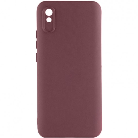 Чохол TPU GETMAN Liquid Silk Full Camera для Xiaomi Redmi 9A Бордовий / Marsala