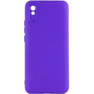 Чехол TPU GETMAN Liquid Silk Full Camera для Xiaomi Redmi 9A Синий / Iris