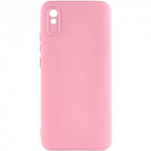 Чехол TPU GETMAN Liquid Silk Full Camera для Xiaomi Redmi 9A Розовый / Pink