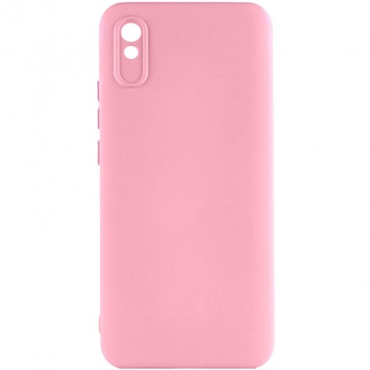 Чехол TPU GETMAN Liquid Silk Full Camera для Xiaomi Redmi 9A Розовый / Pink