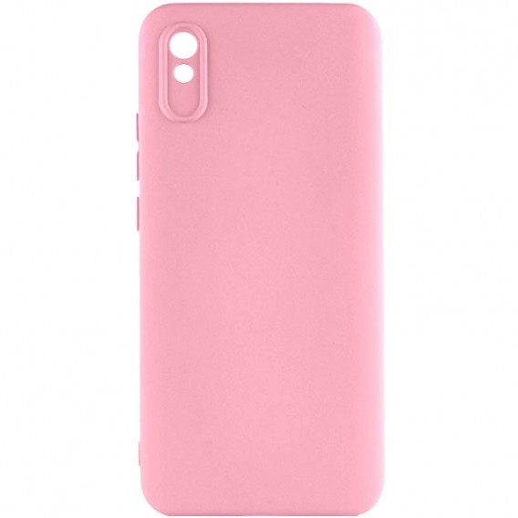 Чохол TPU GETMAN Liquid Silk Full Camera для Xiaomi Redmi 9A Рожевий / Pink