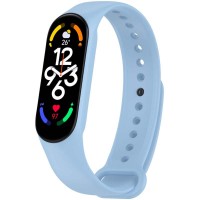 Силіконовий ремінець для Xiaomi Mi Band 7/6/5 Блакитний / Light Blue