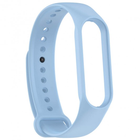 Силіконовий ремінець для Xiaomi Mi Band 7/6/5/4/3 Блакитний / Light Blue - зображення 1 