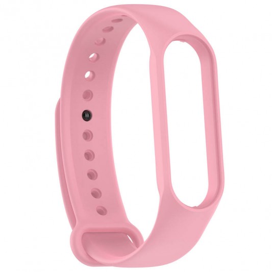 Силиконовый ремешок для Xiaomi Mi Band 7/6/5/4/3 Розовый / Pink - изображение 1