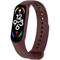 Силіконовий ремінець для Xiaomi Mi Band 7/6/5 Бордовий / Maroon
