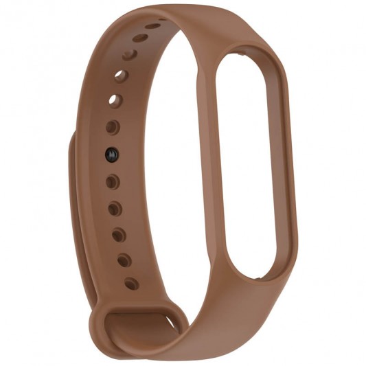 Силіконовий ремінець для Xiaomi Mi Band 7/6/5/4/3 Коричневий / Brown - зображення 1 