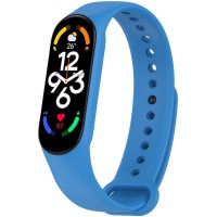 Силіконовий ремінець для Xiaomi Mi Band 7/6/5/4/3 Синій / Shiny blue