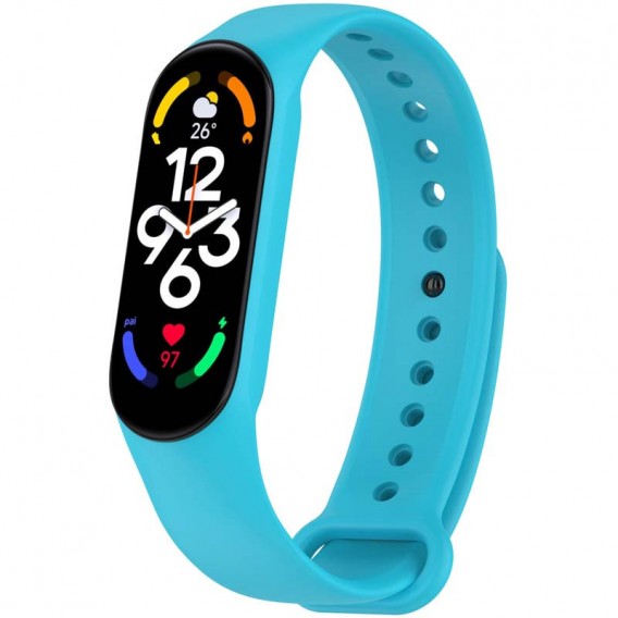Силіконовий ремінець для Xiaomi Mi Band 7/6/5/4/3 Бірюзовий / Marine Green