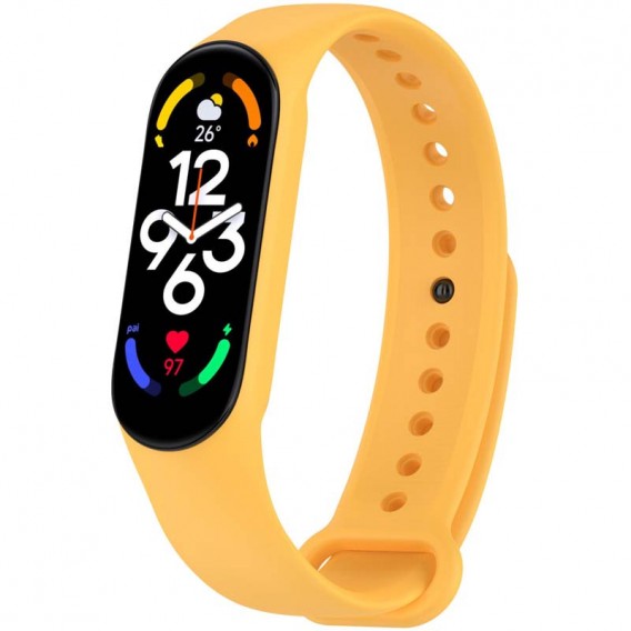 Силіконовий ремінець для Xiaomi Mi Band 7/6/5/4/3 Помаранчевий / Orange Fruit