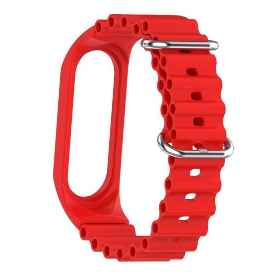 Ремінець Ocean Band для Xiaomi Mi Band 9/8 Червоний / Red