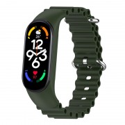 Ремінець Ocean Band для Xiaomi Mi Band 9/8 Зелений / Dark Olive