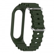 Ремешок Ocean Band для Xiaomi Mi Band 9/8 Зеленый / Dark Olive