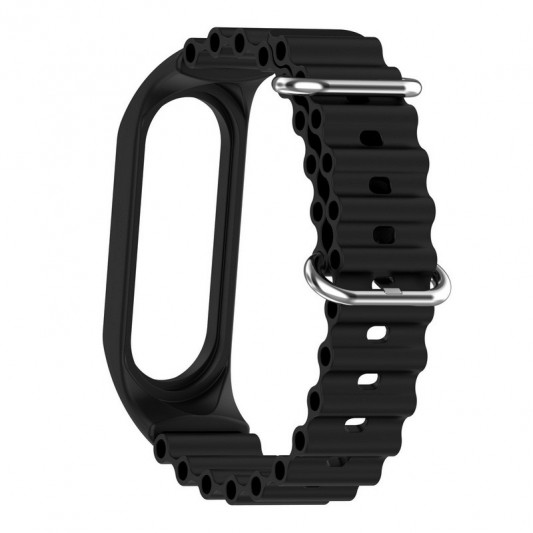 Ремінець Ocean Band для Xiaomi Mi Band 9/8 Чорний / Black - зображення 1 