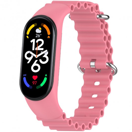 Ремінець Ocean Band для Xiaomi Mi Band 9/8 Рожевий / Pink